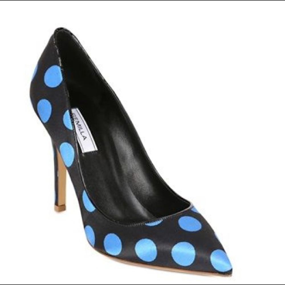 Semilla Polka Dot Satin Pumps 👠